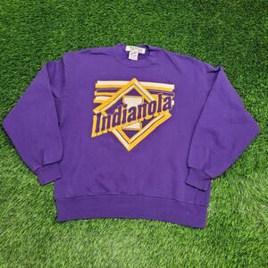 Vintage Indianola University Sweatshirt Large 22x24 Purple